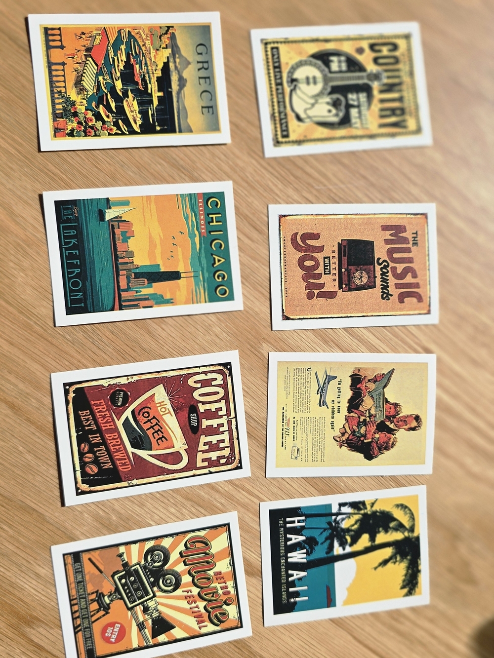Vintage Travel Stickers - Multicolor